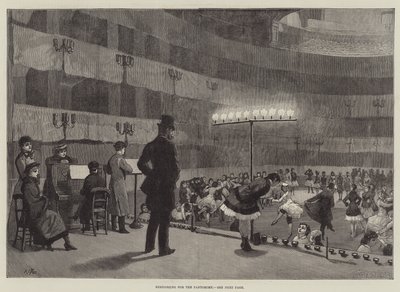 Rehearsing for the Pantomime by Amedee Forestier